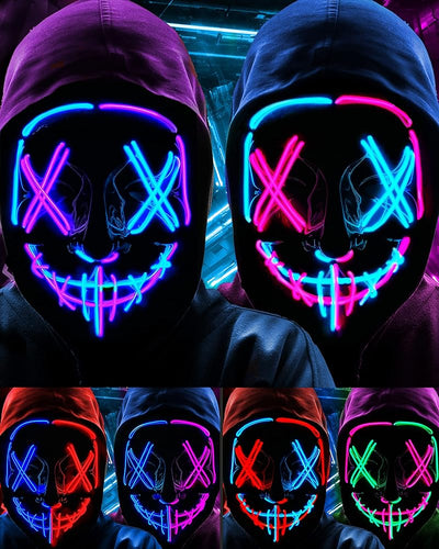 Neon Led Purge Mask Halloween Costume