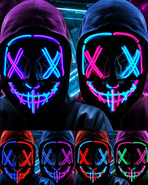 Neon Led Purge Mask Halloween Costume