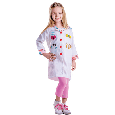 Girls Veterinarian Costume – Toddler Dress-Up Set