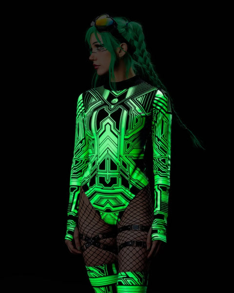 Cyberpunk Neon Bodysuit